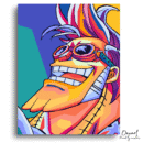 One Piece: Franky Wpap Art - Anime Diamond Painting