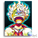 One Piece: Luffy Gear 5 - Anime Diamond Painting
