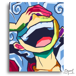 One Piece: Luffy Gear 5 Pop Art - Anime Diamond Painting