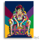 One Piece: Luffy Pop Art - Anime Diamond Painting