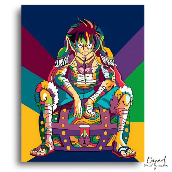 One Piece: Luffy Pop Art - Anime Diamond Painting