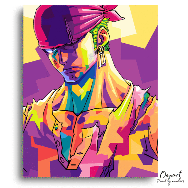 One Piece: Zoro Pop Art - Anime Diamond Painting