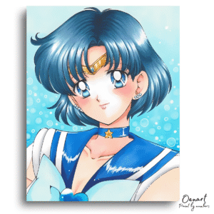 Sailor Moon: Cute Sailor Mercury - Anime Diamond Painting