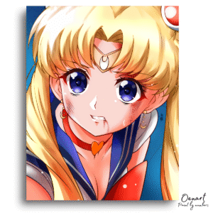 Sailor Moon: Usagi Scared - Anime Paint By Numbers Kit