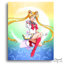 Sailor Moon: Usagi's Cheerful Charm - Anime Diamond Painting