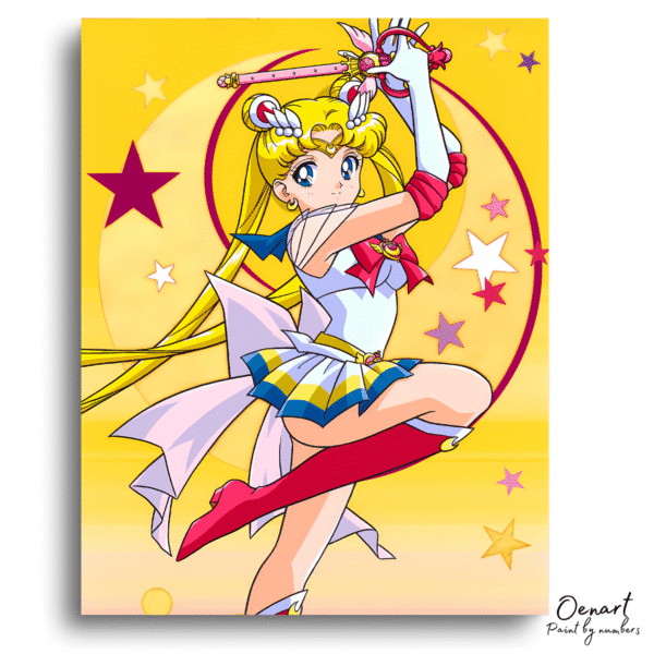 Sailor Moon: Usagi's Joyful Expression - Anime Diamond Painting