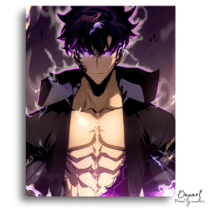 Solo Leveling: Jin Woo Sung - Anime Paint By Numbers Kit