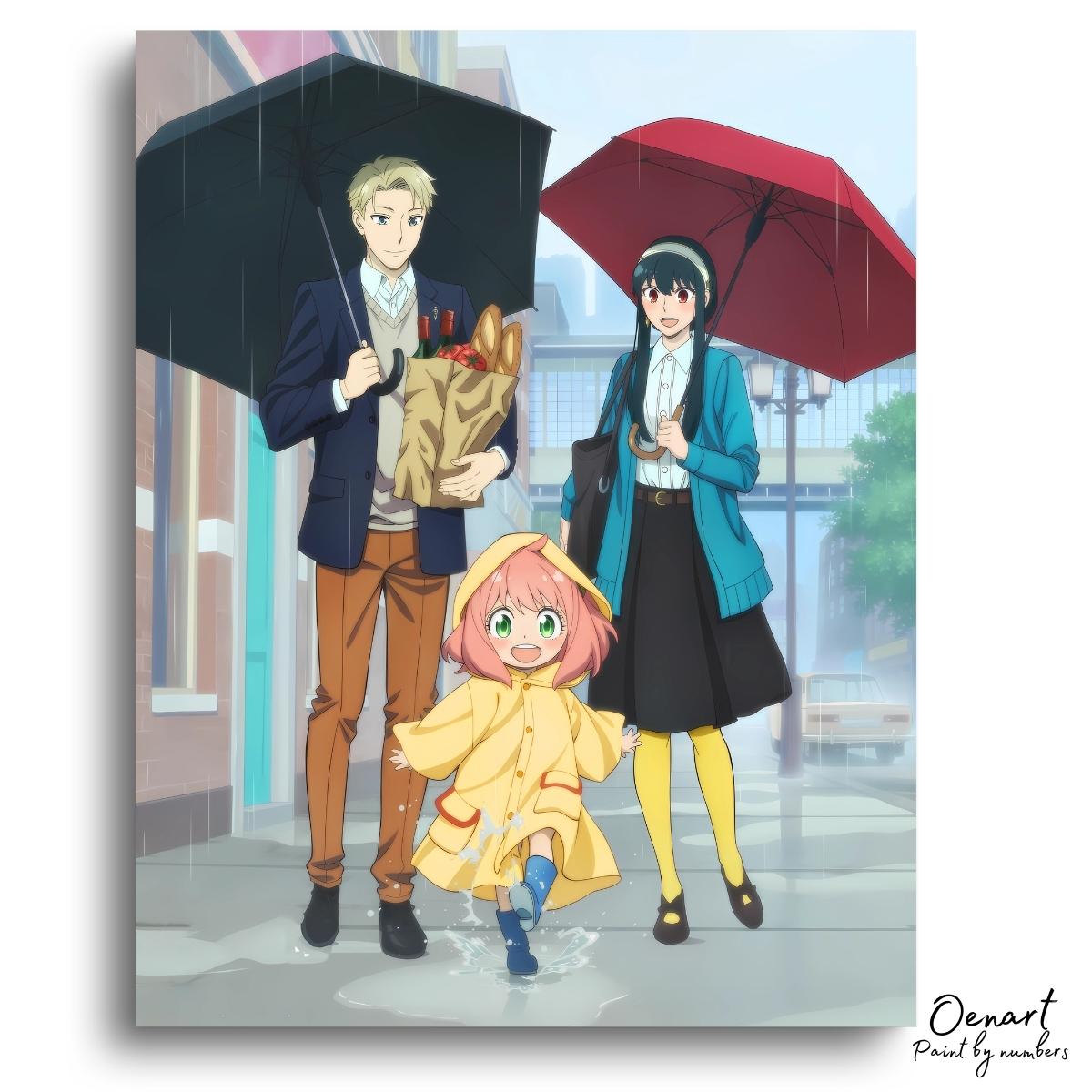 Spy x Family: Raining - Anime Diamond Painting