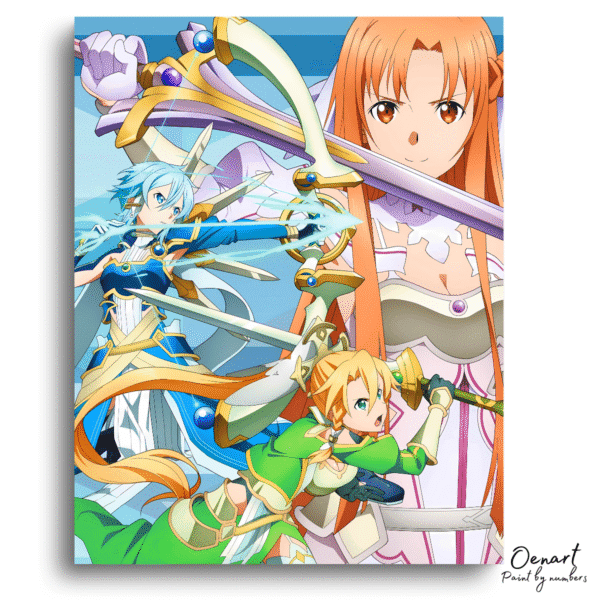 Sword Art Online: Stacia, Terraria & Solus - Anime Diamond Painting