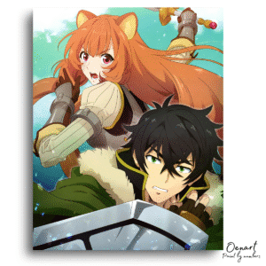 The Rising of the Shield Hero: Raphtalia and Naofumi - Anime Diamond Painting
