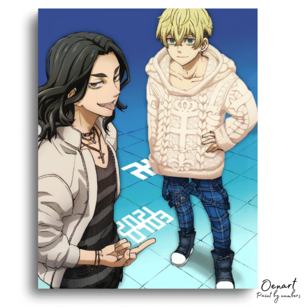 Tokyo Revengers: Chifuyu and Baji - Anime Diamond Painting