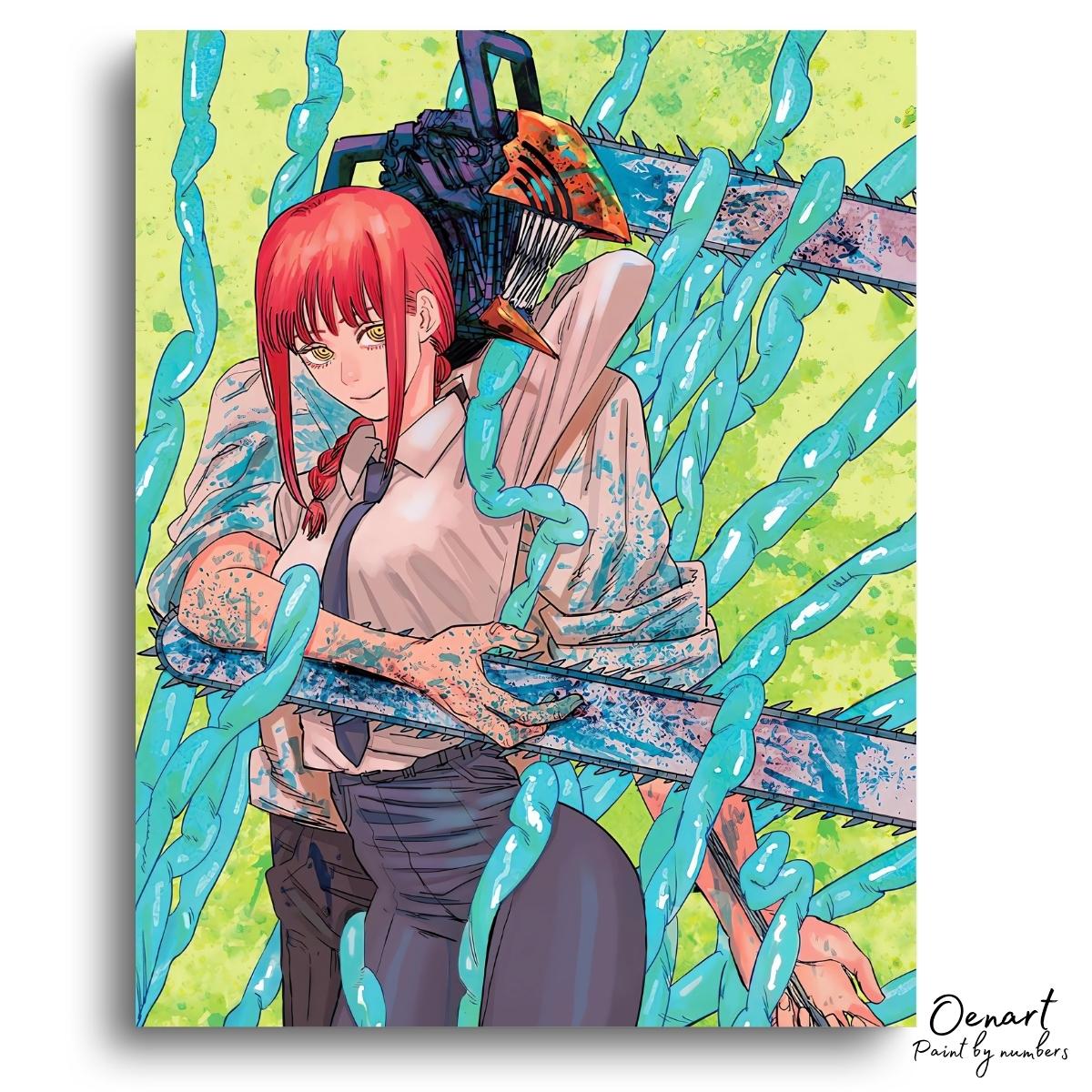 Chainsaw Man: Makima & Denji - Anime Diamond Painting - Oenart™