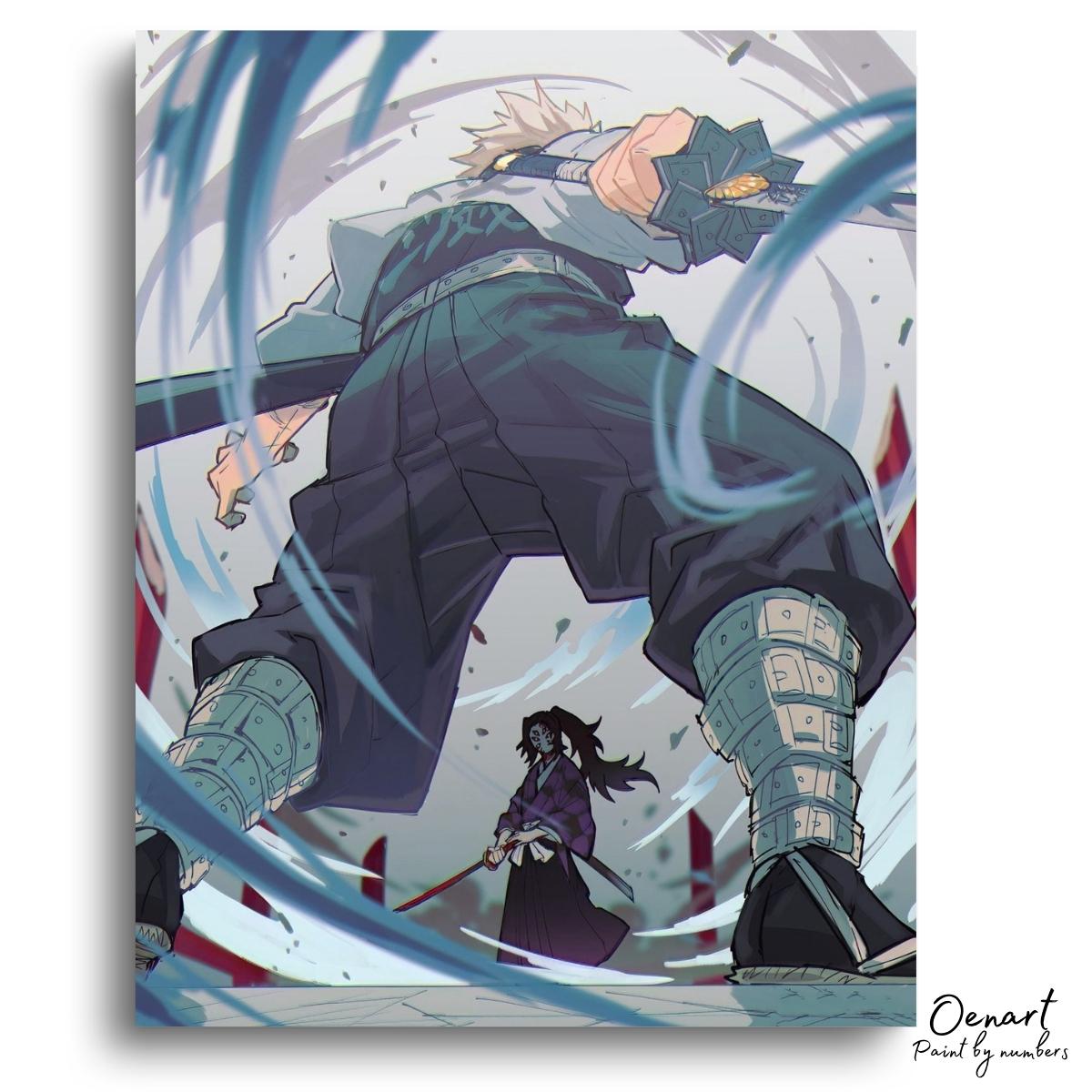 Demon Slayer: Swords UP - Anime Diamond Painting - Oenart™