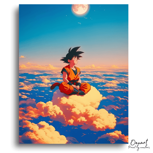 Dragon Ball Z: Goku Cloud Serenity – Anime Paint By Numbers Kit