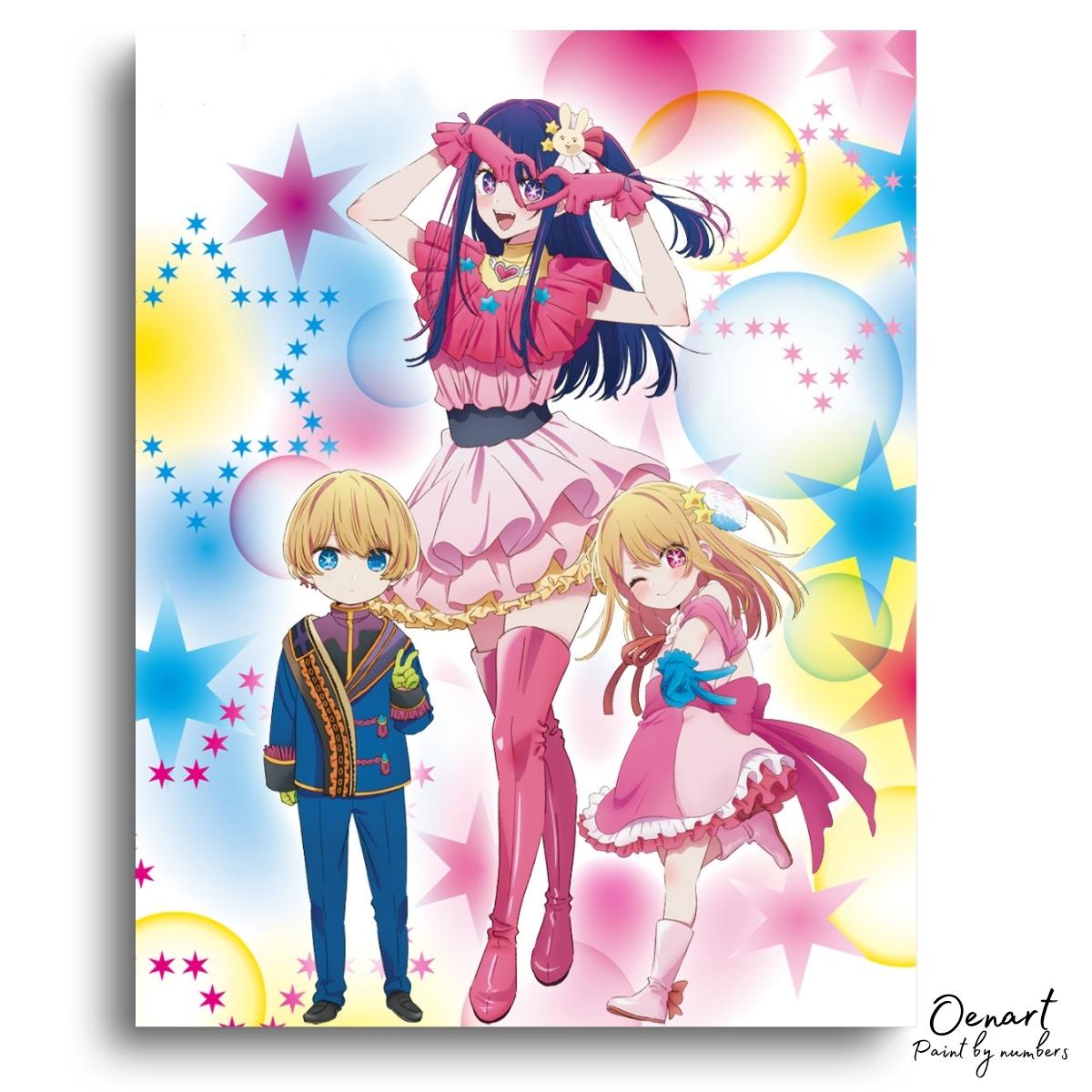 Oshi no Ko: Family - Anime Diamond Painting - Oenart™