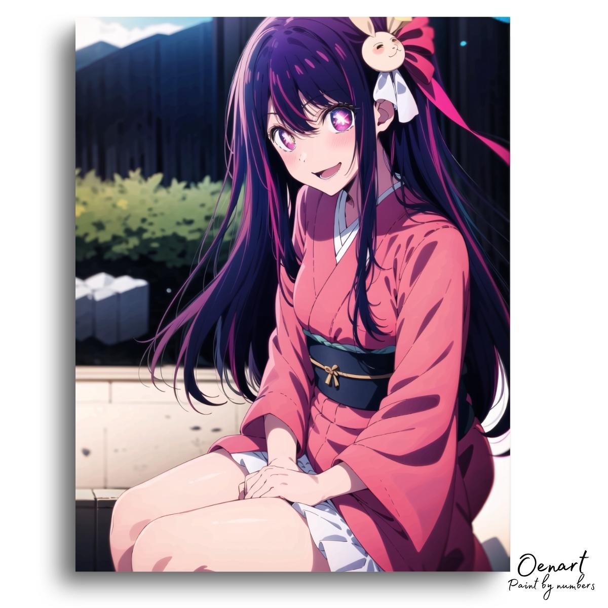 Oshi no Ko: Red Dress - Anime Diamond Painting - Oenart™
