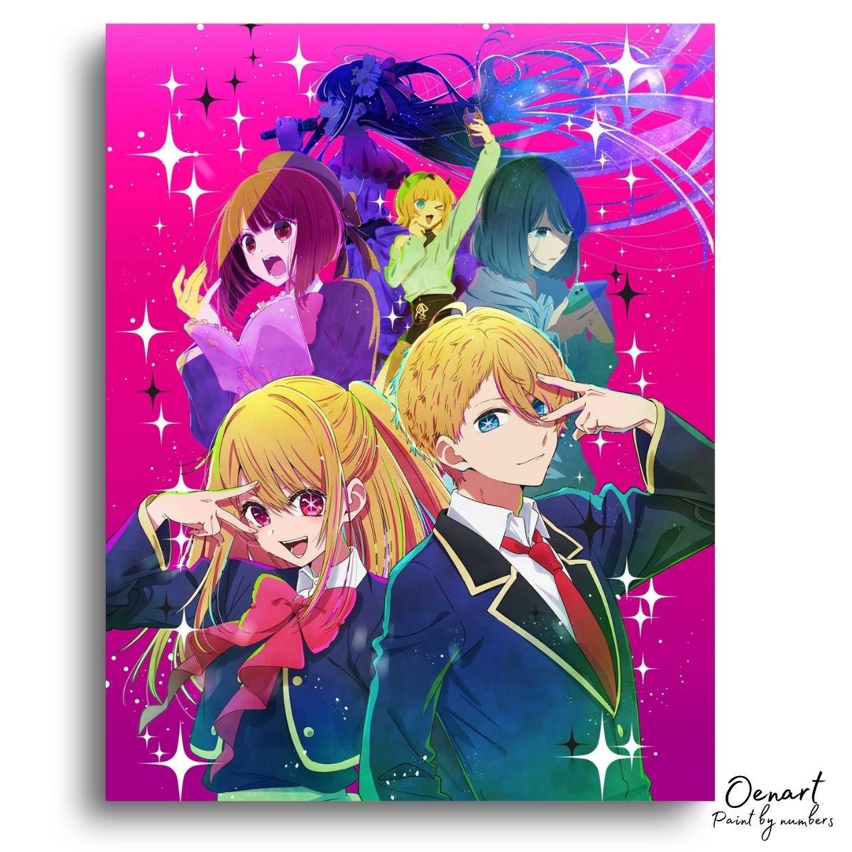 Oshi no Ko: Team - Anime Diamond Painting - Oenart™