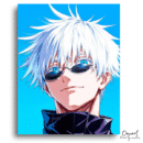 Jujutsu Kaisen: Gojo Electric Gaze - Anime Paint By Numbers Kit