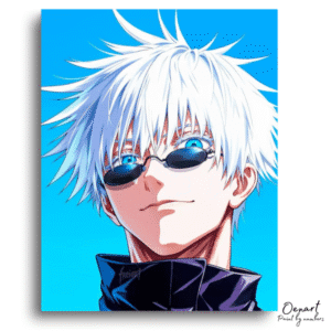 Jujutsu Kaisen: Gojo Electric Gaze - Anime Paint By Numbers Kit