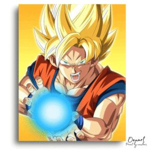 Dragon Ball Z: Goku Super Saiyan Kamehameha – Anime Paint By Numbers Kit