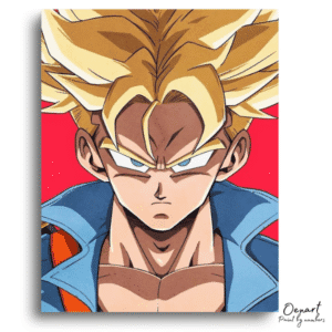 Dragon Ball Z: Goku Blue Thunder – Anime Paint By Numbers Kit (Copy)