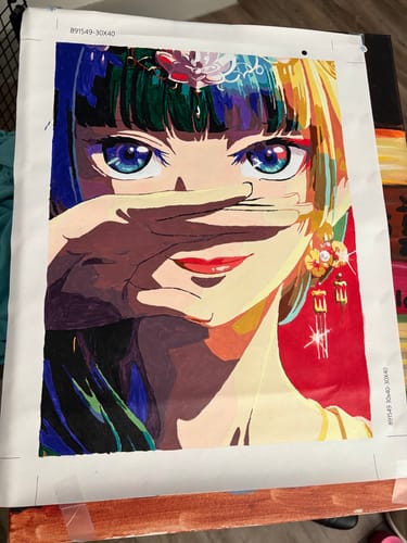 Finished framed canvas from customer Ricardo