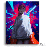 Dandadan: Momo Ayase Neon Blade – Anime Paint By Numbers Kit