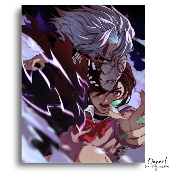 Dandadan: Dark Power Duo – Anime Paint By Numbers Kit