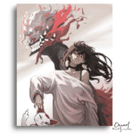 Dandadan: Momo & Okarun Spirit Form – Anime Paint By Numbers Kit