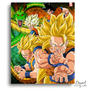 Dragon Ball Z: Legendary Saiyan Forms – Anime Paint By Numbers Kit
