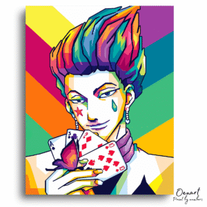 Hunter × Hunter: Hisoka Cards Pop Art – Anime Paint By Numbers Kit