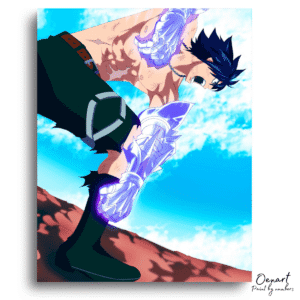 Fairy Tail: Gray Ice Armor – Anime Paint By Numbers Kit