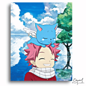 Fairy Tail: Natsu & Happy – Anime Paint By Numbers Kit