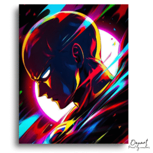 One Punch Man: Neon Fury – Anime Paint By Numbers Kit