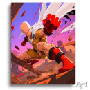 One Punch Man: Saitama’s Final Blow – Anime Paint By Numbers Kit