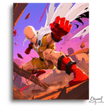 One Punch Man: Saitama’s Final Blow – Anime Paint By Numbers Kit
