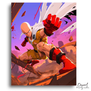One Punch Man: Saitama’s Final Blow – Anime Paint By Numbers Kit