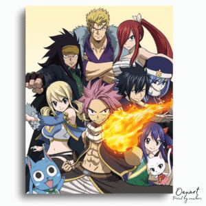Fairy Tail: Flame of Friendship – Anime Paint By Numbers Kit