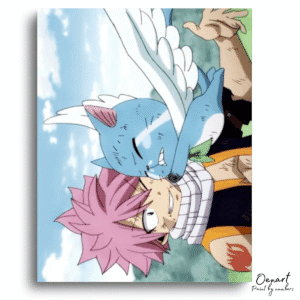Fairy Tail: Natsu & Happy Chaos – Anime Paint By Numbers Kit