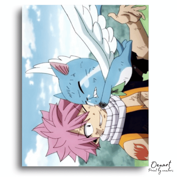 Fairy Tail: Natsu & Happy Chaos – Anime Paint By Numbers Kit