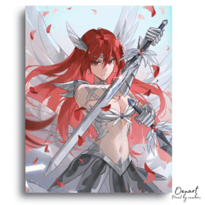 Fairy Tail: Erza Angelic Armor – Anime Paint By Numbers Kit