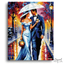 Rainy Day Vows: Wedding Walk - Paint By Numbers Kit